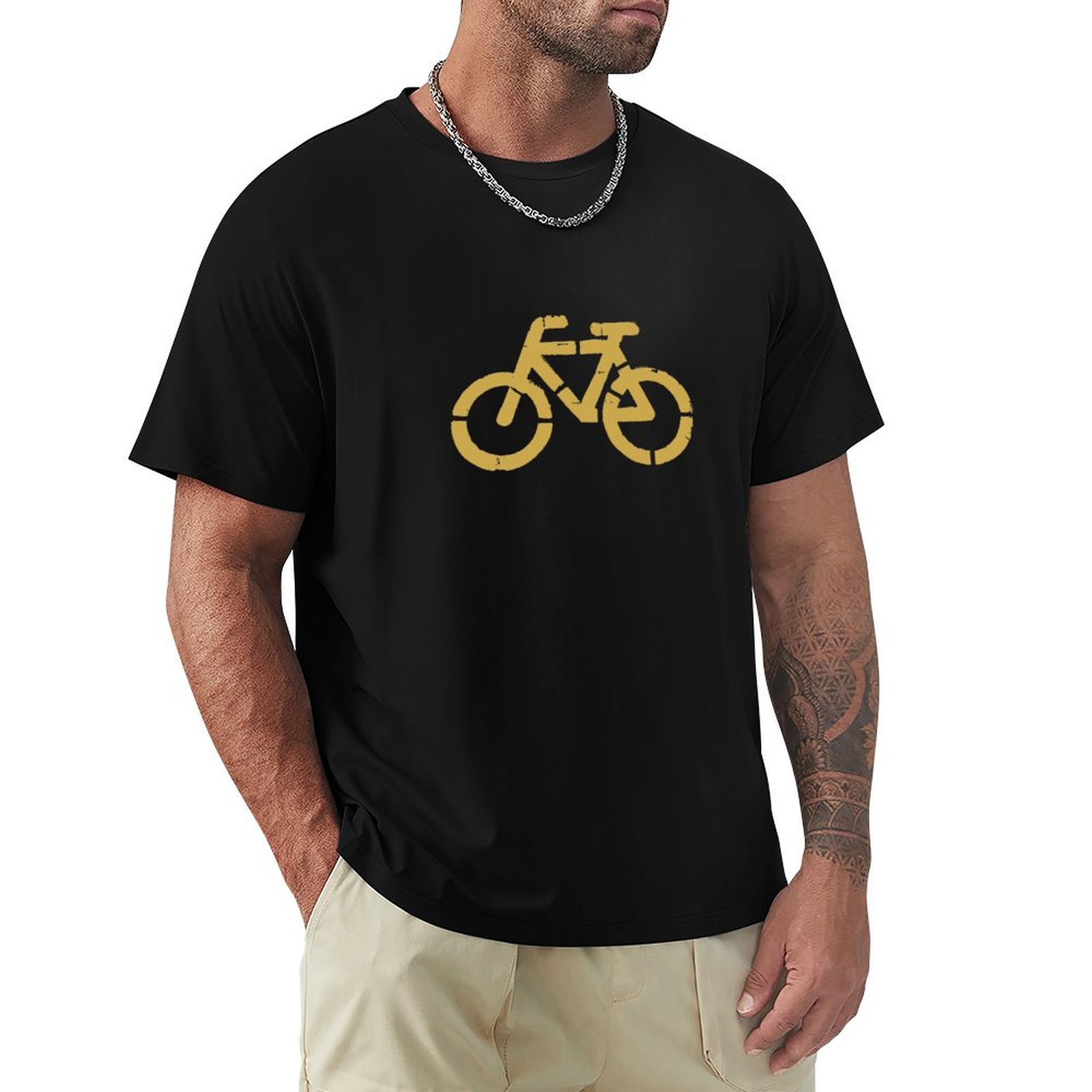 Summer Clothing Aesthetic - Bicycle traffic sign T-Shirt Aesthetic clothing