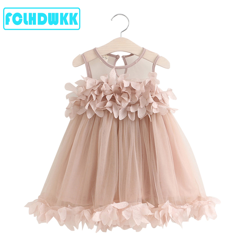 Summer Line Clothing Brand - Baby Girls Dress Summer Flower Costume