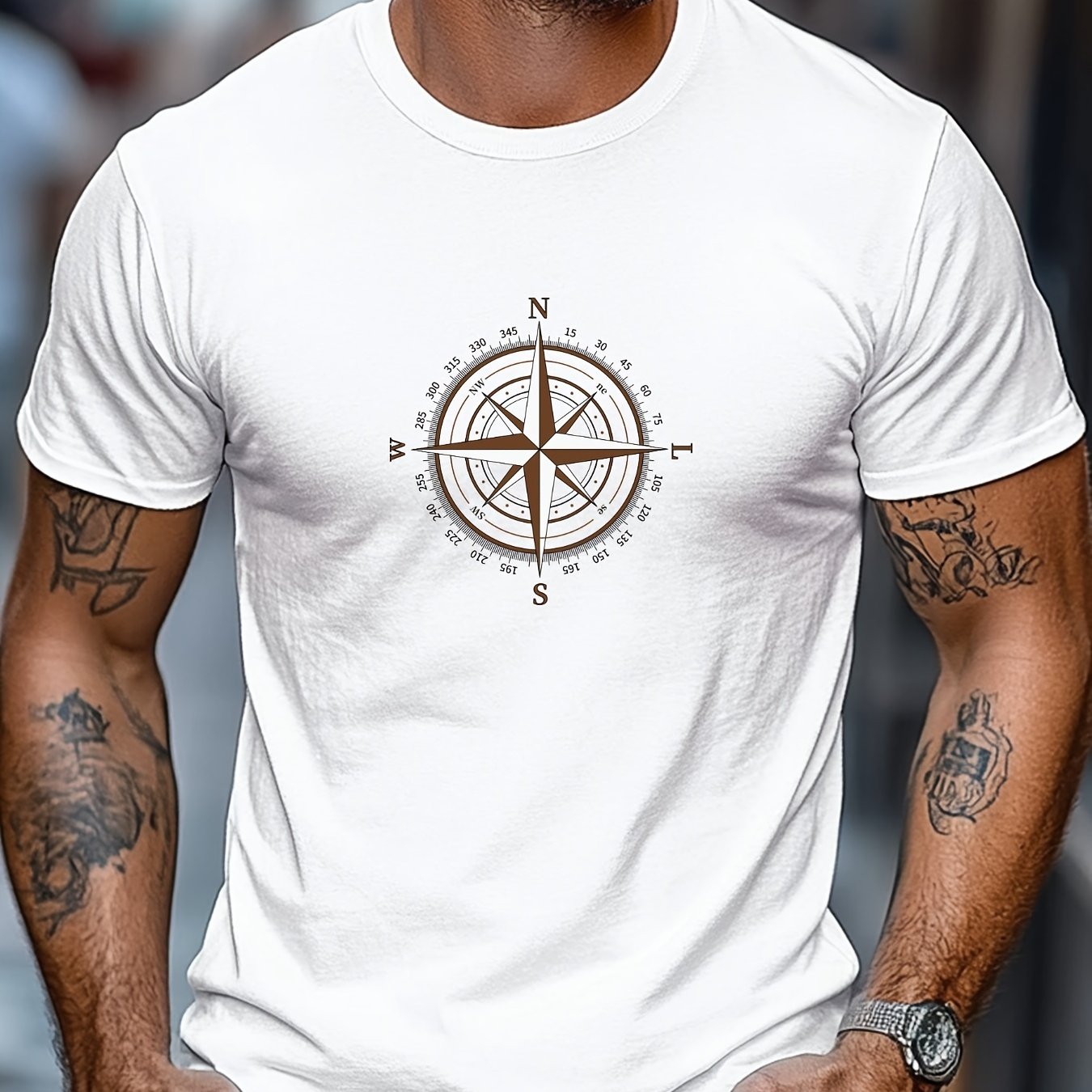 Summer Rose Clothing - Men'S Maroon Casual Short Sleeve T-Shirt