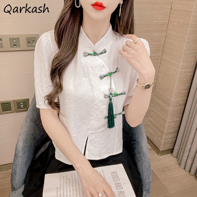 Summer Clothing Aesthetic - Vintage Blouses Women Fashion Clothing Tassel