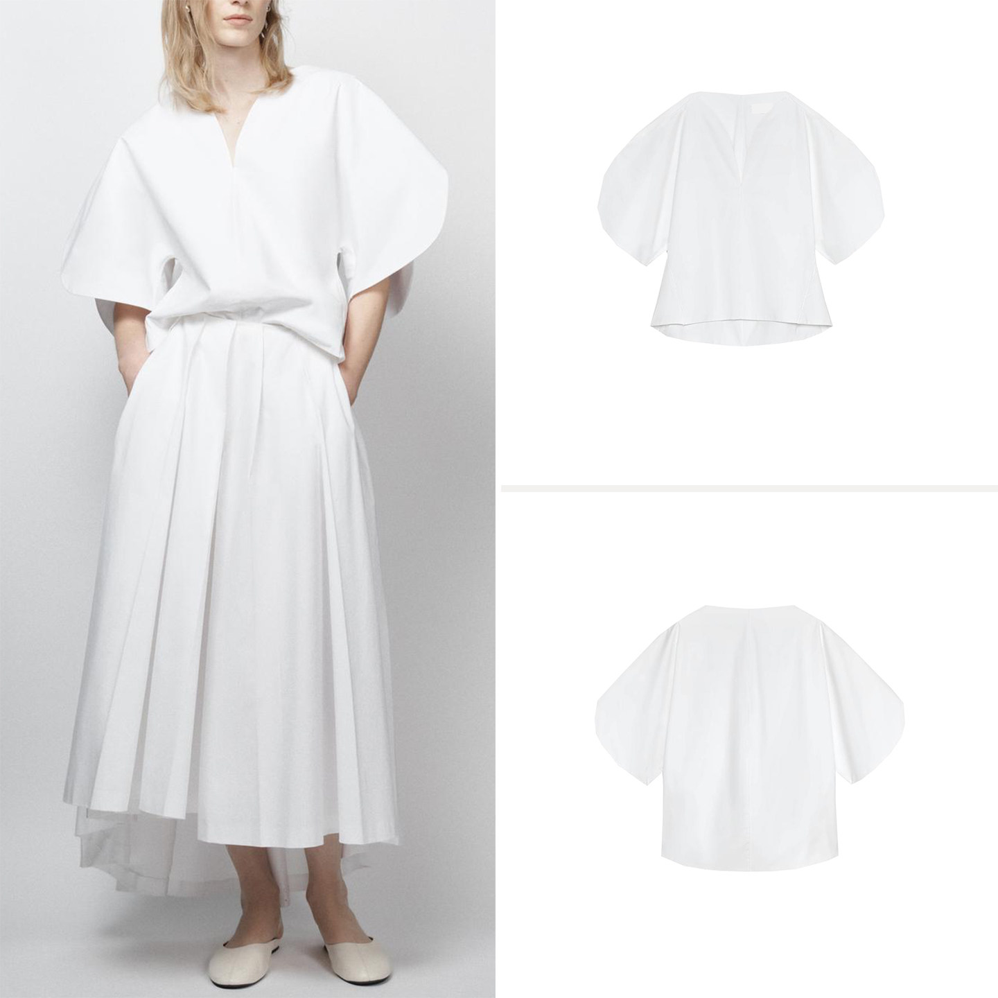 Summer Line Clothing Brand - Fashionable White Loose Shirt Women's Summer