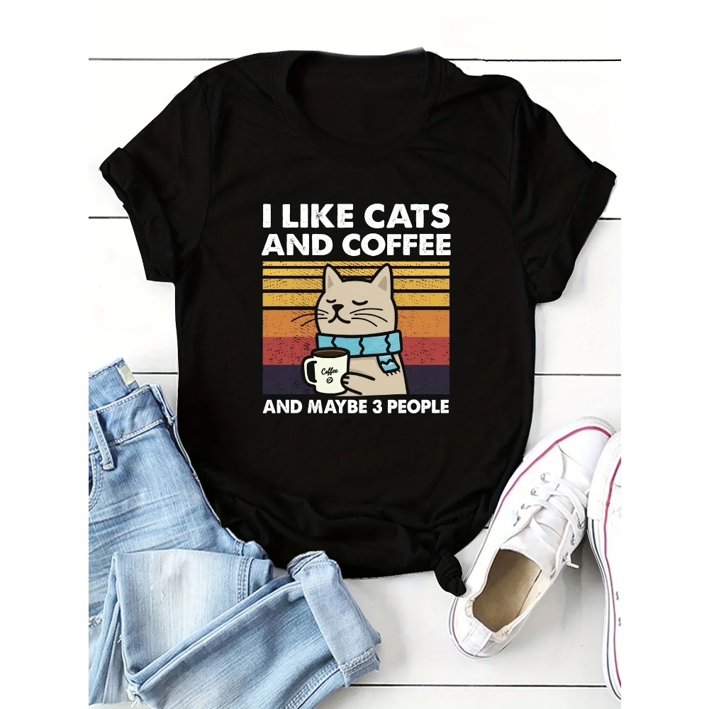 Summer Clothing Aesthetic - Neck Short Sleeve Women's Clothing Cat