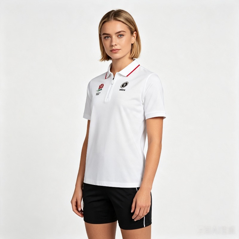 Women's Rugby England Polo Shi - Summer Rose Clothing recension och pris