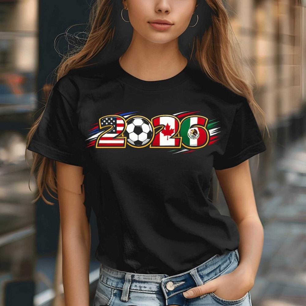 2026 US Canada Mexico Football - Summer Clothing Women Canada recension och pris