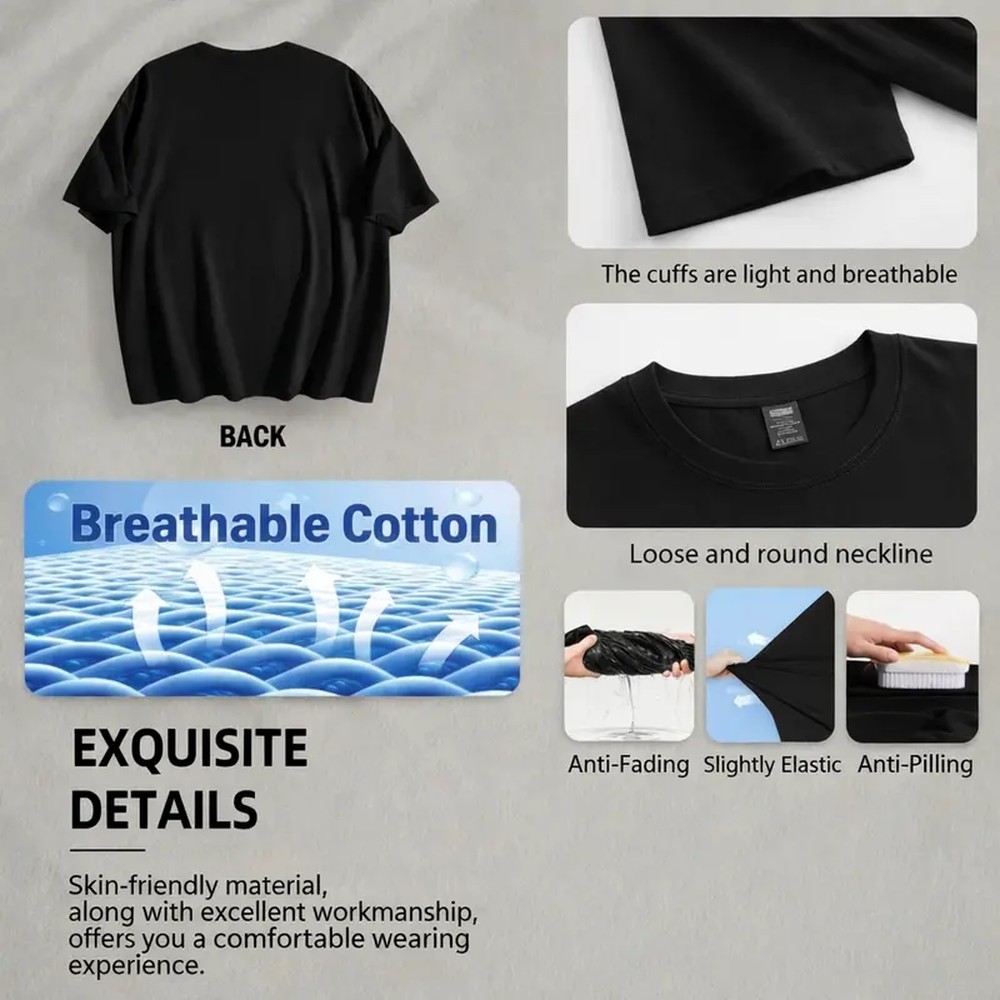 Men's Cotton Round Neck Short- - Summer Days Clothing recension och pris
