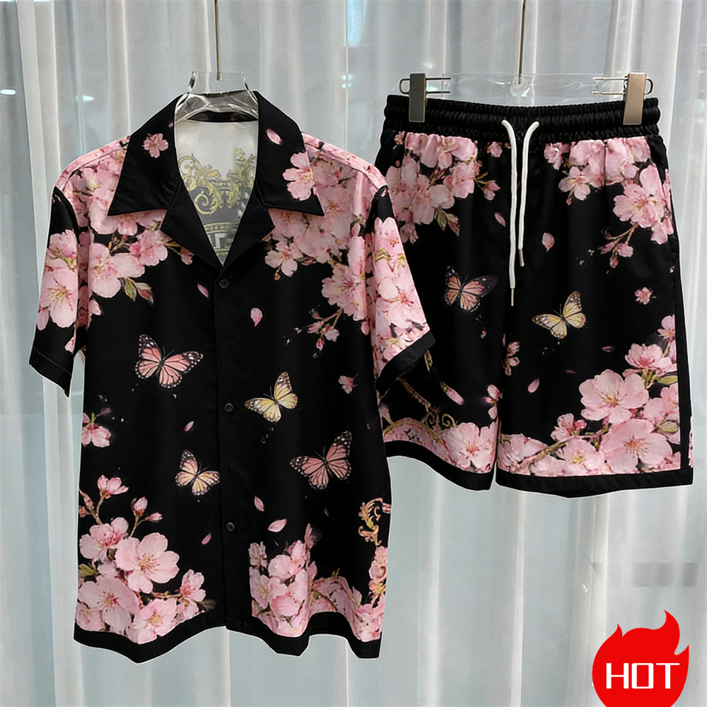Digital printed men's set fash - Summer Clothing Haul recension och pris