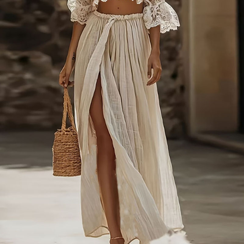 Womens Bohemian Lace Two Piece - Summer Vacation Clothing Women recension och pris