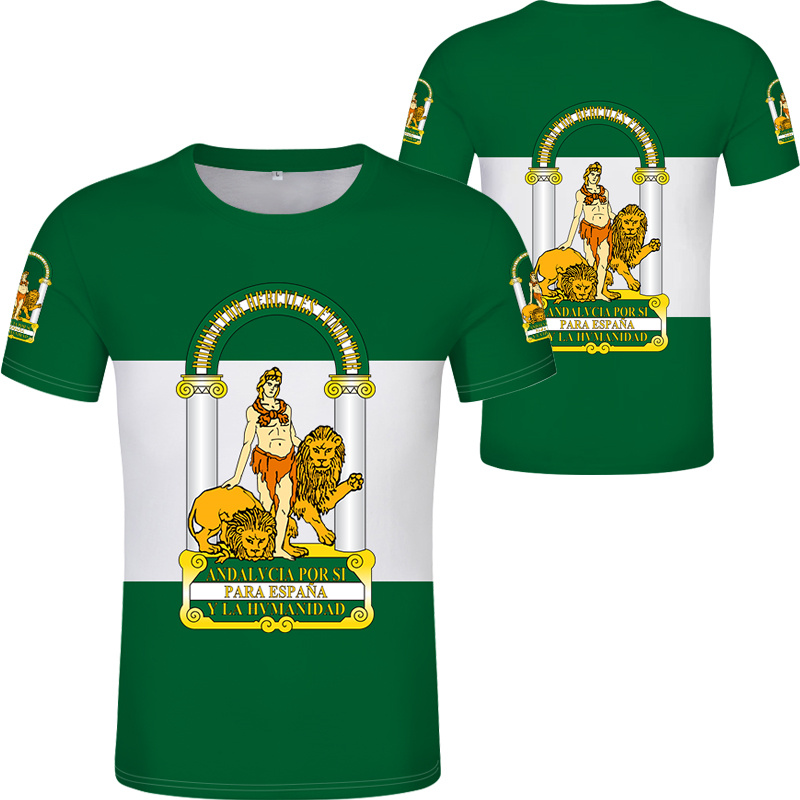 Andalusia Spain Flag Graphic T - Summer Clothing In Spanish recension och pris