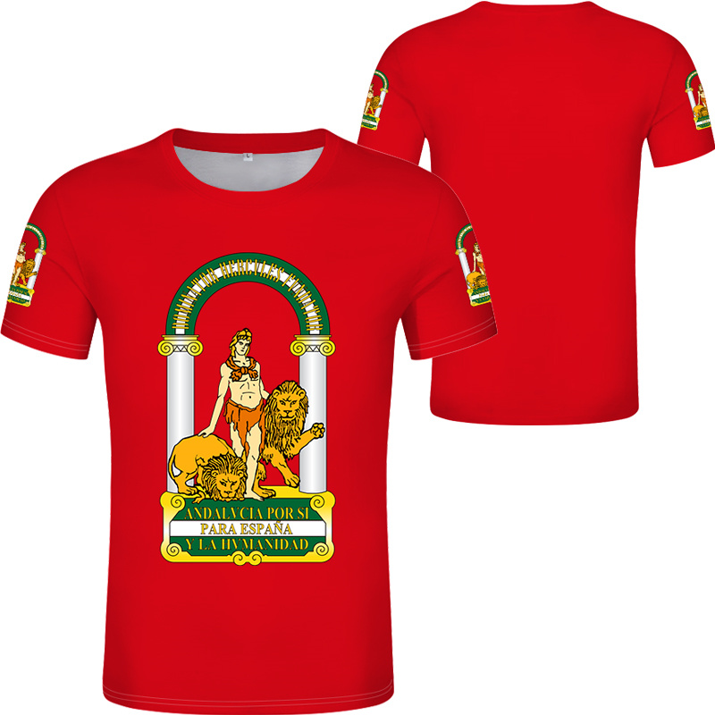 Andalusia Spain Flag Graphic T - Summer Clothing In Spanish recension och pris