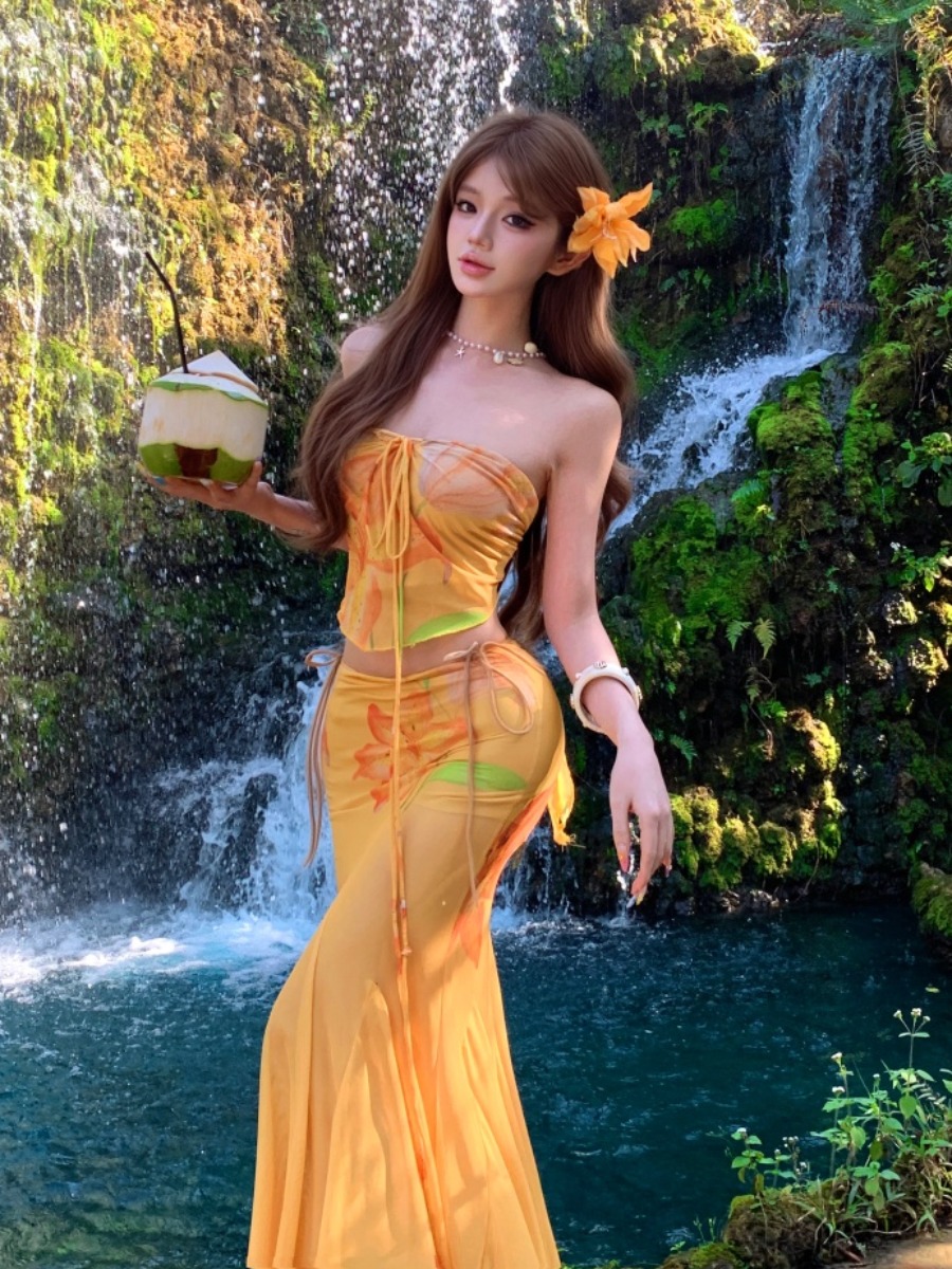 Island Vacation Yellow Tie-Dye - Soft Summer Yellow Clothing recension och pris