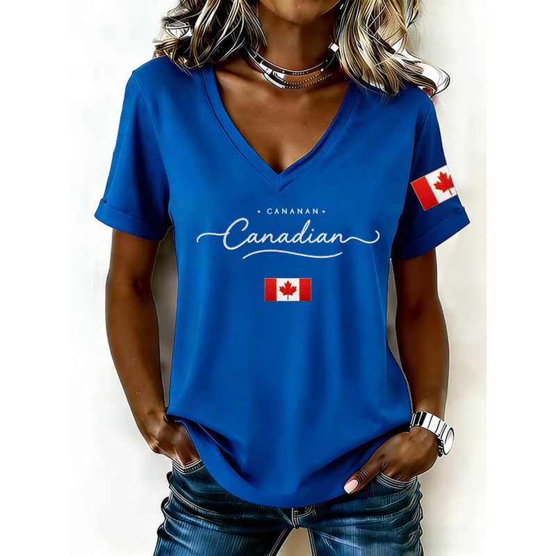 Canada National Flag Print Wom - Summer Clothing Women Canada recension och pris