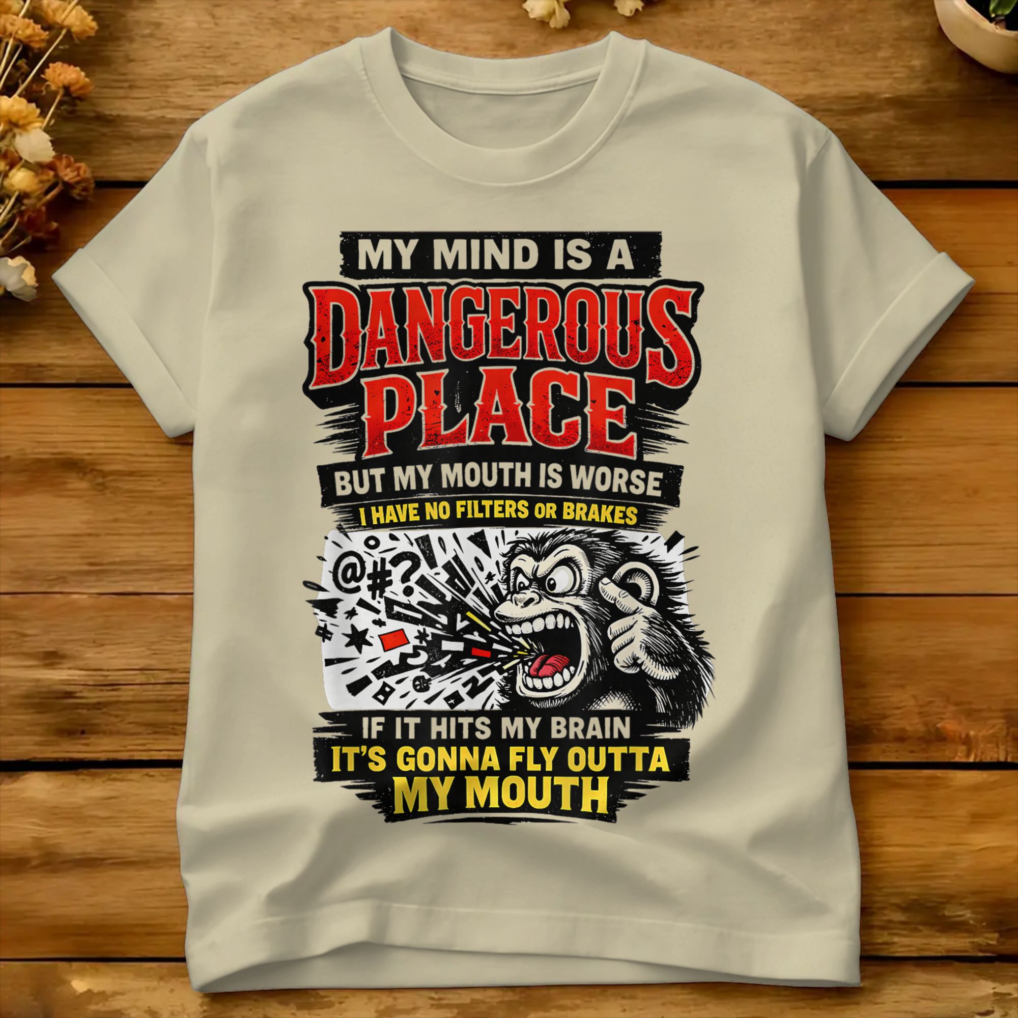 Monkey My Mind Is A Dangerous  - Summer Clothing Places recension och pris