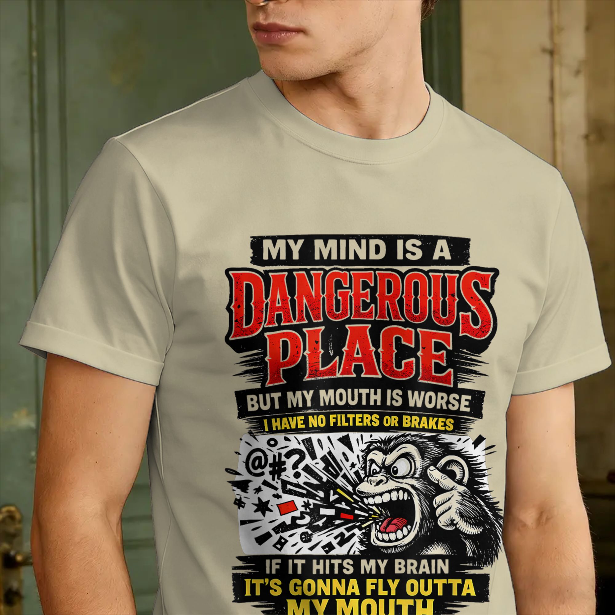 Monkey My Mind Is A Dangerous  - Summer Clothing Places recension och pris