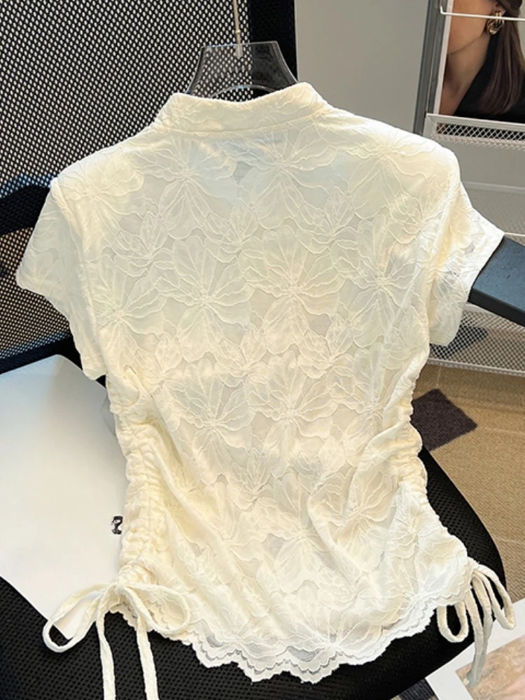 Chinese Styl Shirts Stand Neck - Summer Clothing Drawing recension och pris