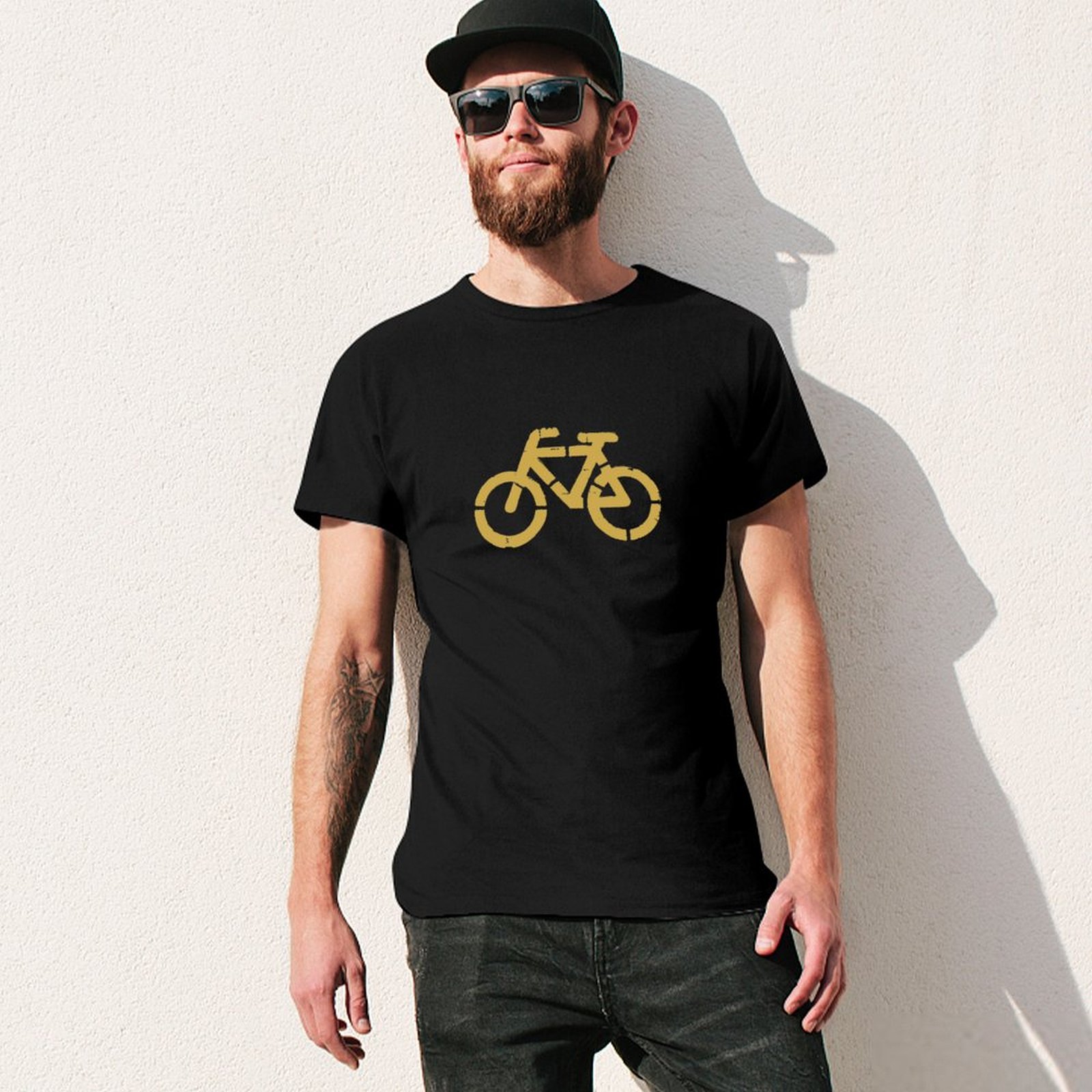 Bicycle traffic sign T-Shirt A - Summer Clothing Aesthetic recension och pris