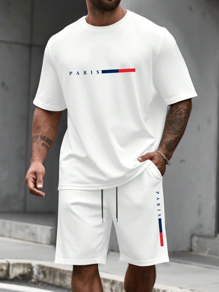 Men's Tracksuit 2 Piece ​O-nec - Summer Clothing Plus Size recension och pris