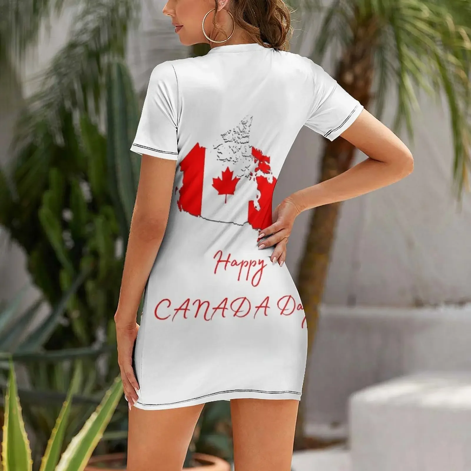 Happy Canada day Short-Sleeved - Summer Clothing Women Canada recension och pris
