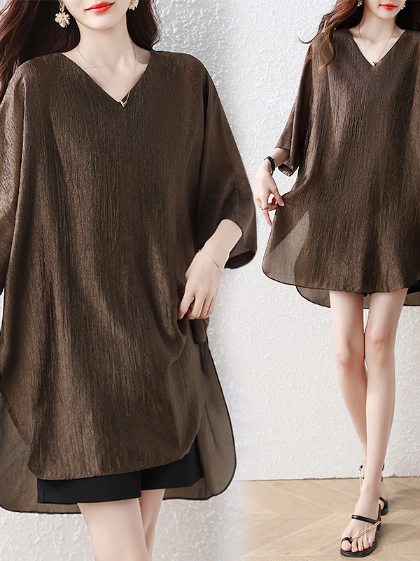 Simple Loose Fit Mid-Length T- - Summer Line Clothing Brand recension och pris