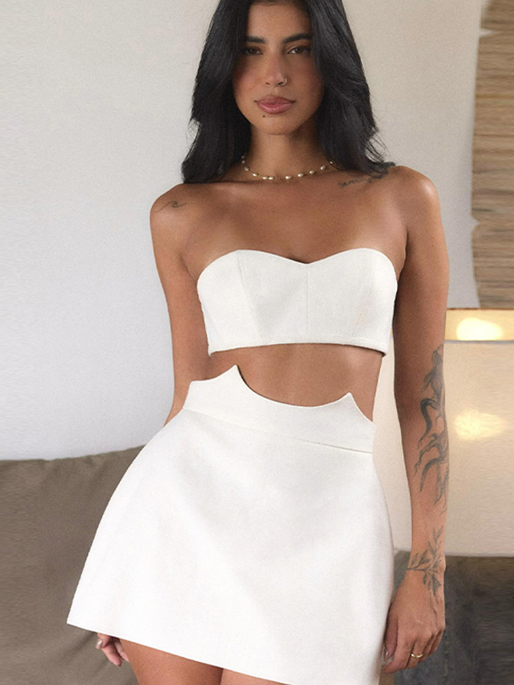 Women's Sexy Strapless Cut Out - Summer Vacation Clothing Women recension och pris