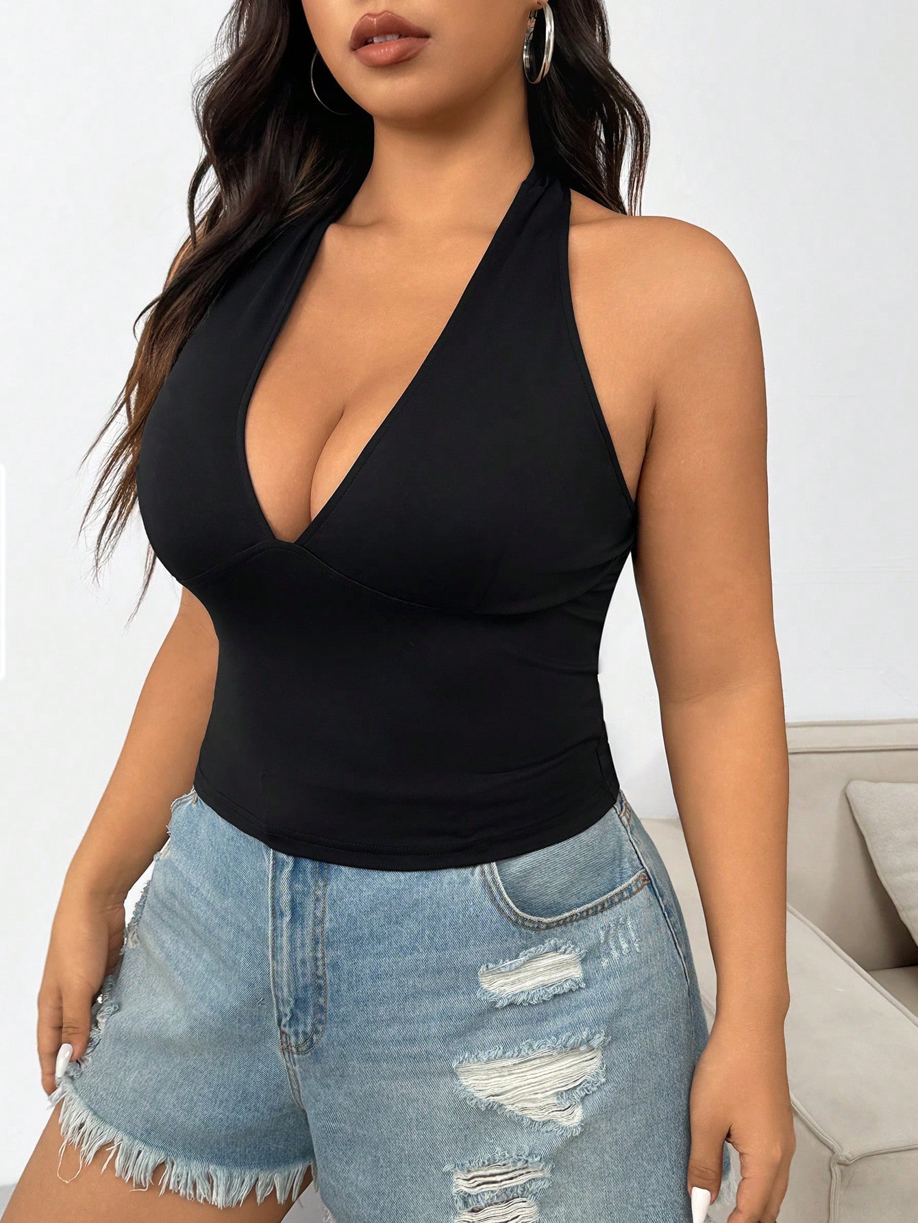 New fashion solid color plus s - Summer Clothing Plus Size recension och pris