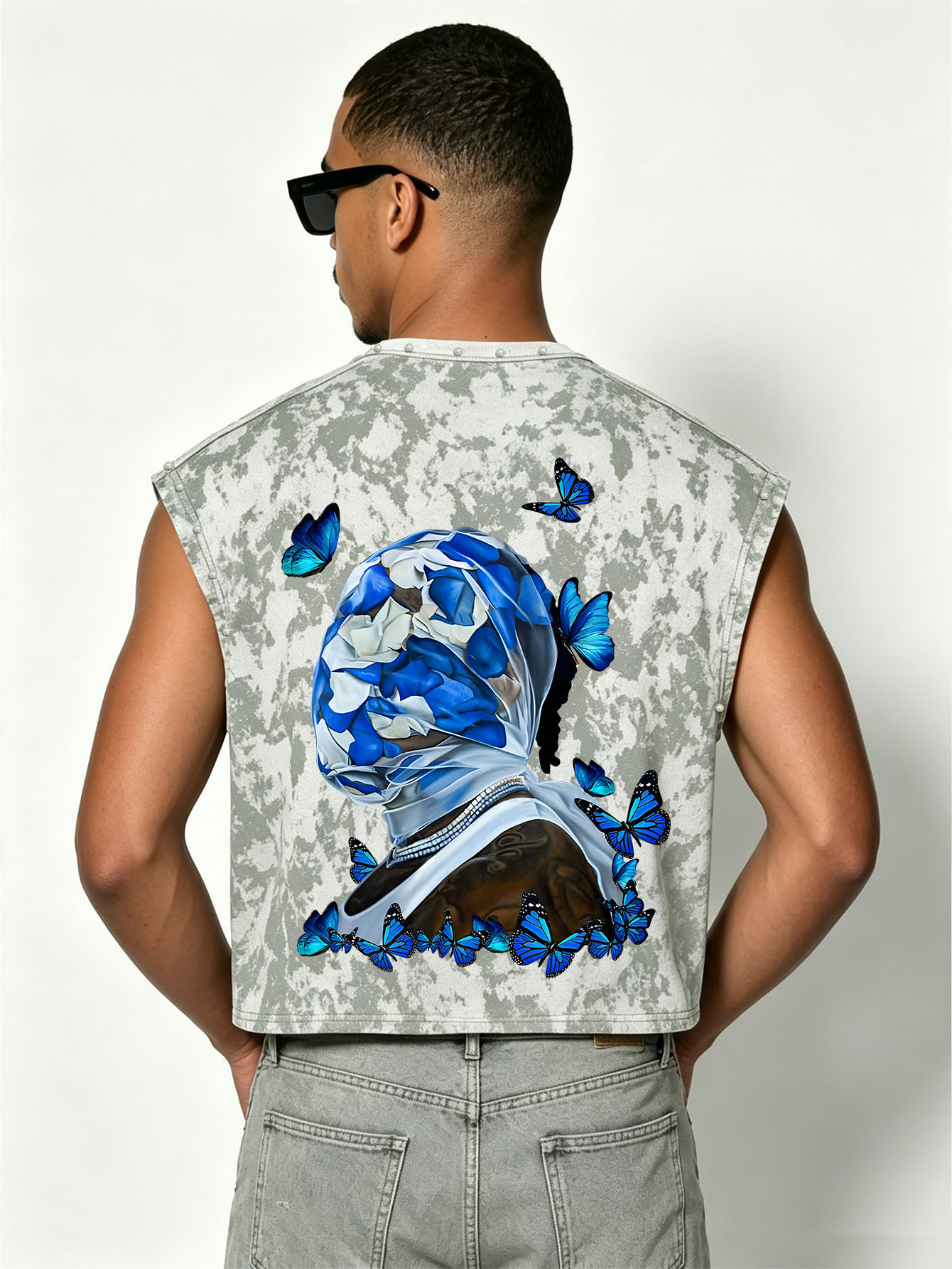 Men Tie Dye Sleeveless Tank To - Summer Rose Clothing recension och pris