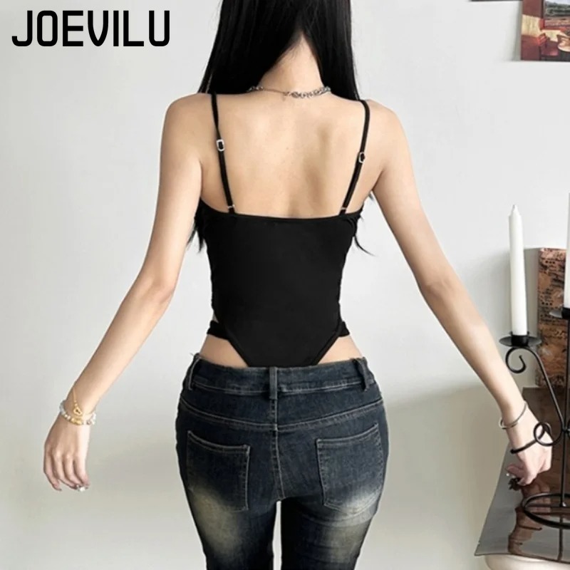 Y2K Black Bodysuit Women Hollo - Summer Clothing Aesthetic recension och pris