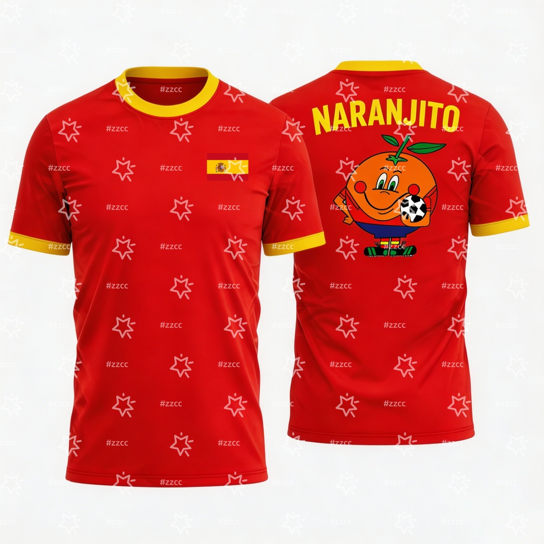 2026 Naranjito Graphic Footbal - Summer Clothing In Spanish recension och pris