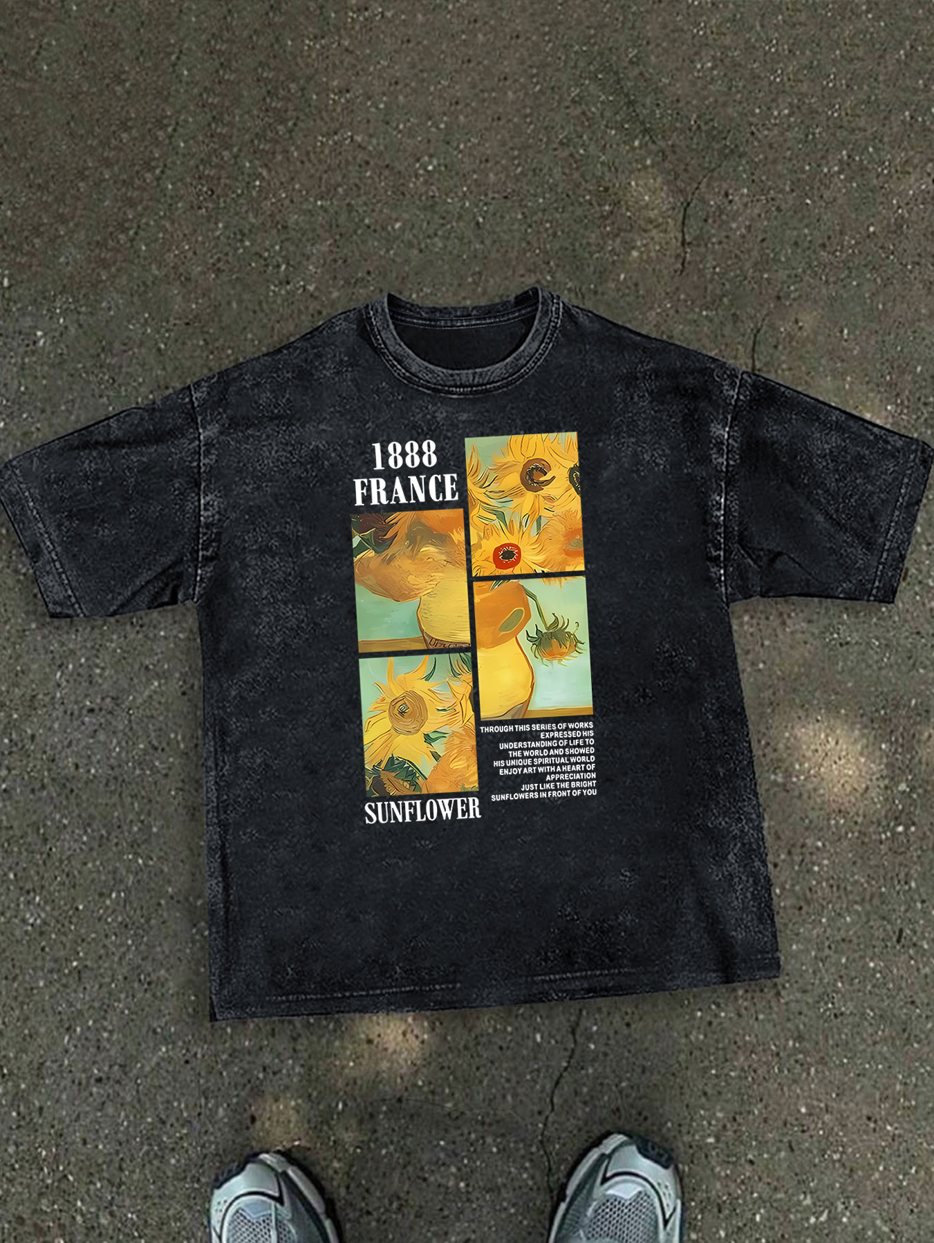 Washed Vintage t-shirts for Wo - Summer Clothing Drawing recension och pris