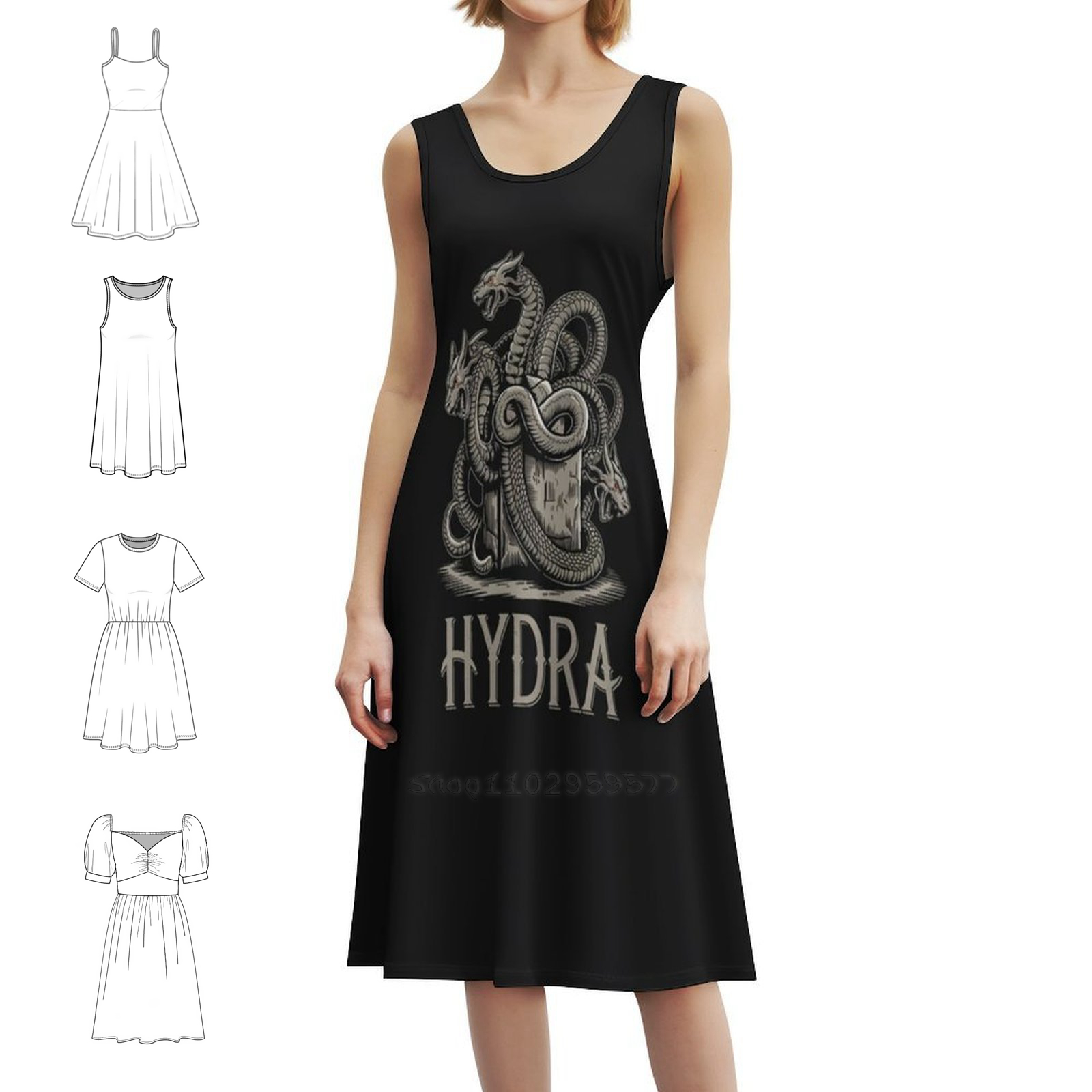 Women's Elegant Party Dress A- - Summer Line Clothing Brand recension och pris