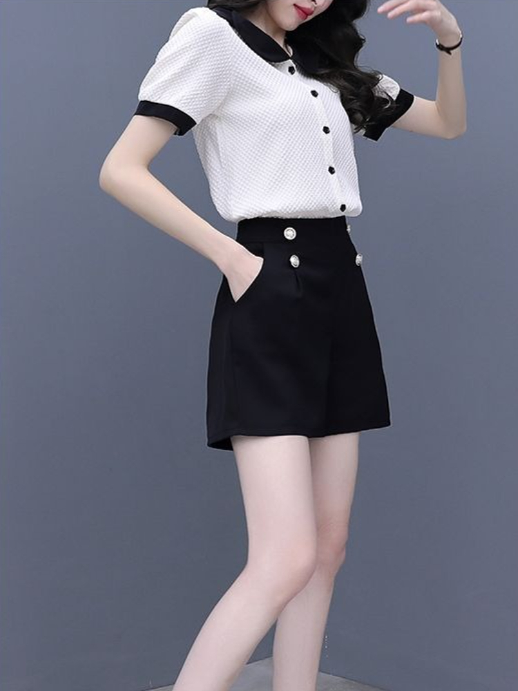 Contrast Color Button Short Se - Summer Clothing Trends 2025 recension och pris