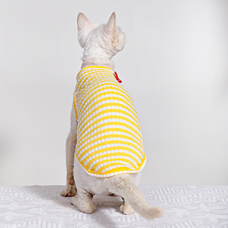 Summer T-Shirt for Sphynx Cat  - Soft Summer Yellow Clothing recension och pris