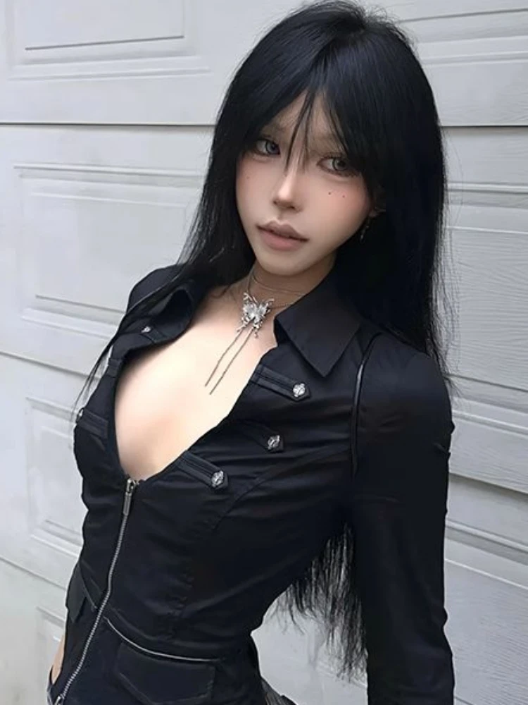 Y2k Aesthetic Women Sexy Blous - Summer Clothing Aesthetic recension och pris
