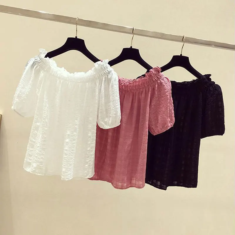 Rose Red casual slash neck puf - Summer Rose Clothing recension och pris