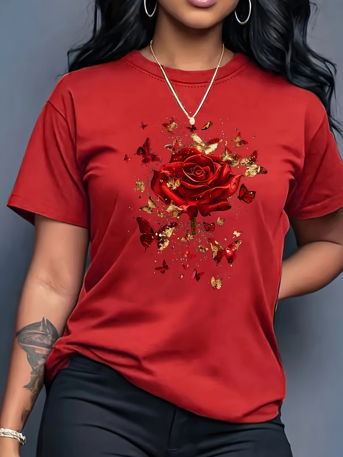 Women's Casual Sports T-Shirt  - Summer Rose Clothing recension och pris