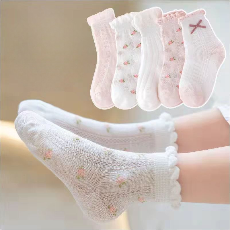 Girls Socks Cute Flowers Patte - Summer Clothing Baby Girl recension och pris