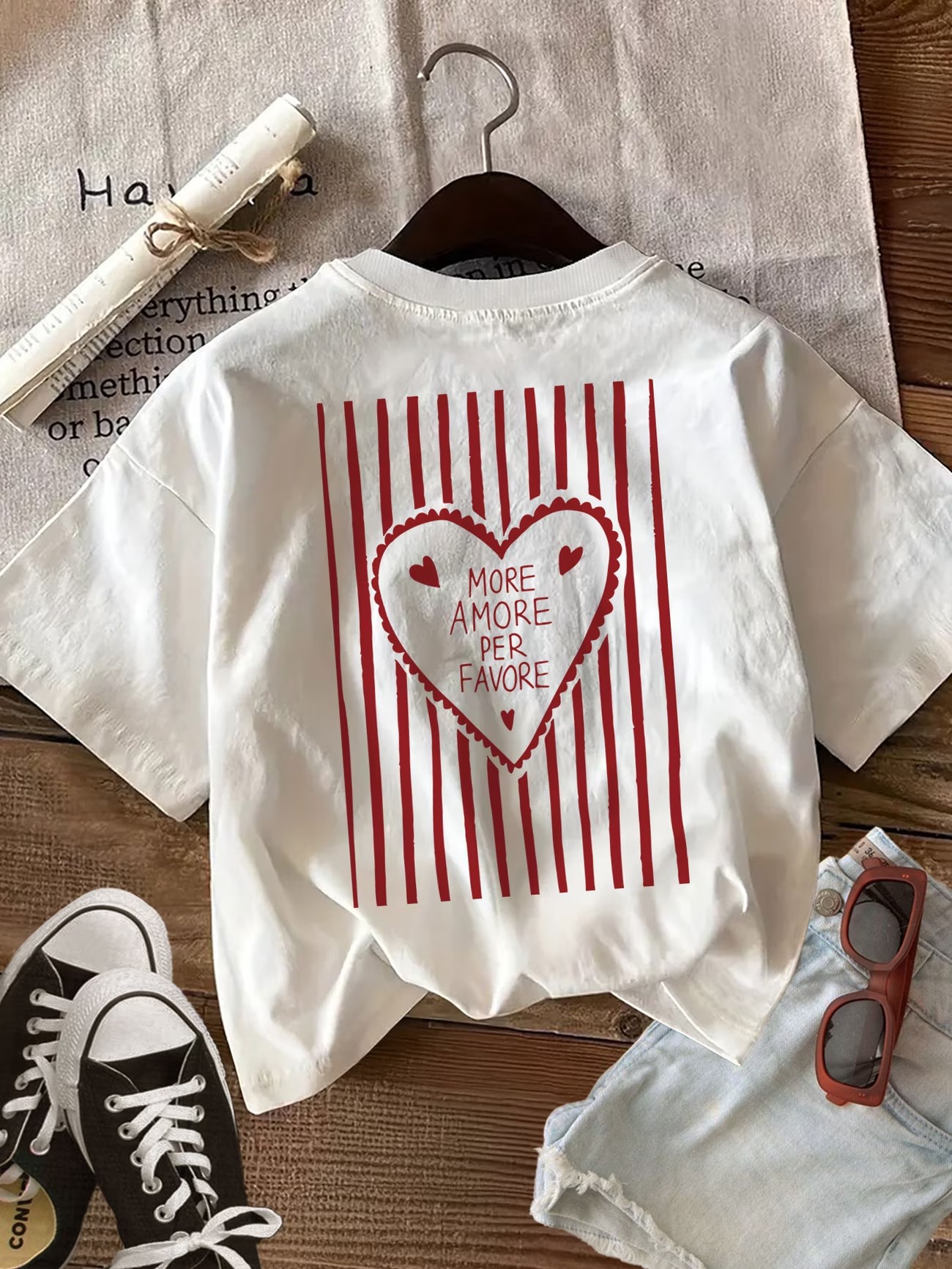 More Amor Por Favor Women's T- - Summer Clothing In Spanish recension och pris