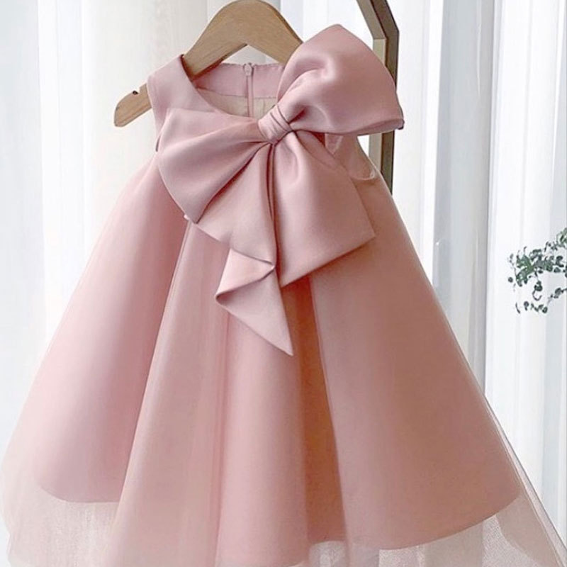 Summer Big Bow Baby Girl Dress - Summer Clothing Baby Girl recension och pris
