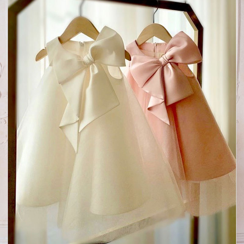 Summer Big Bow Baby Girl Dress - Summer Clothing Baby Girl recension och pris