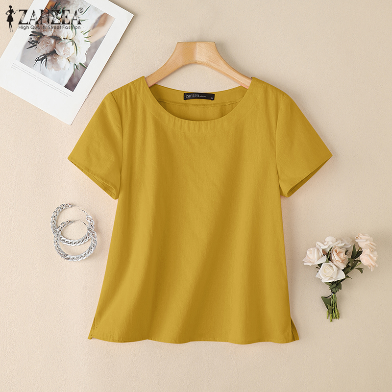 ZANZEA Summer Casual Cotton Bl - Summer Days Clothing recension och pris