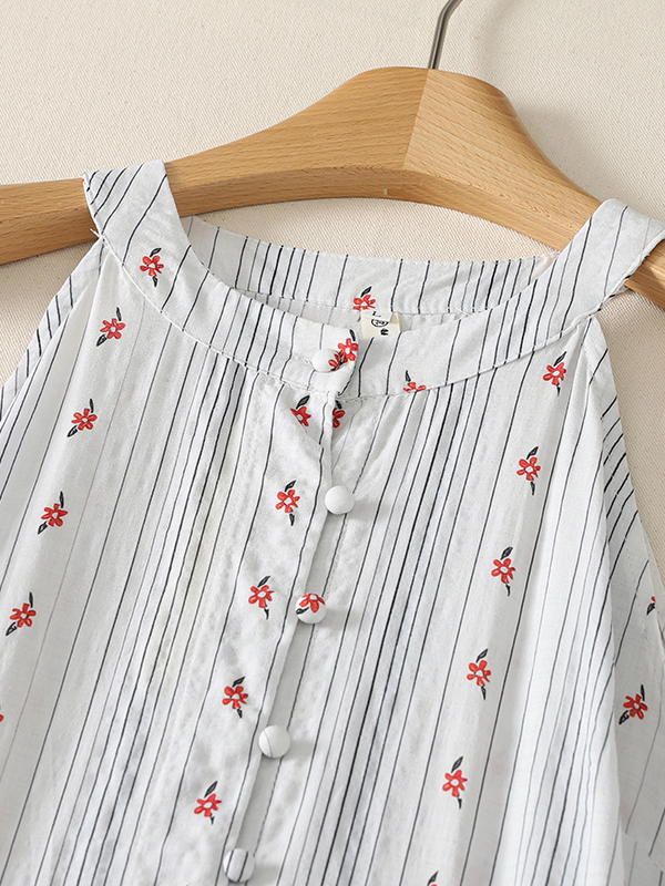 Elegant A-Line Dress Floral Pr - Summer Line Clothing Brand recension och pris