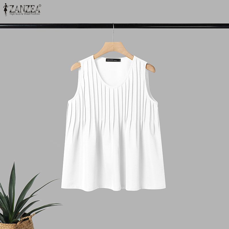 ZANZEA Woman Summer Pintuck Ta - Summer Clothing Plus Size recension och pris
