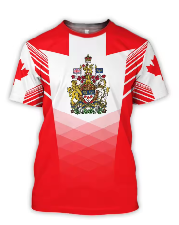 Canada T-Shirts Canadian Flag  - Summer Clothing Women Canada recension och pris