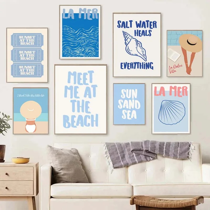 1pc framelessSeashells Meet Me - Summer Quotes recension och pris
