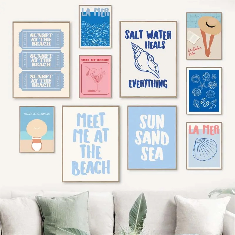 1pc framelessSeashells Meet Me - Summer Quotes recension och pris