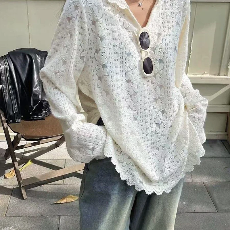 Y2K Lace Hooded Shirts Women S - Summer Clothing Aesthetic recension och pris