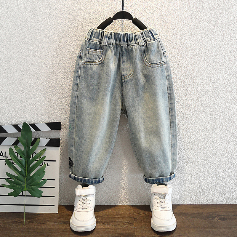 Baby Boy Jeans For Children Ch - Summer Clothing Drawing recension och pris