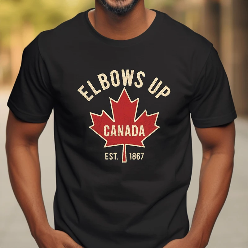 Elbows Up Canada T-shirt  for  - Summer Clothing Women Canada recension och pris
