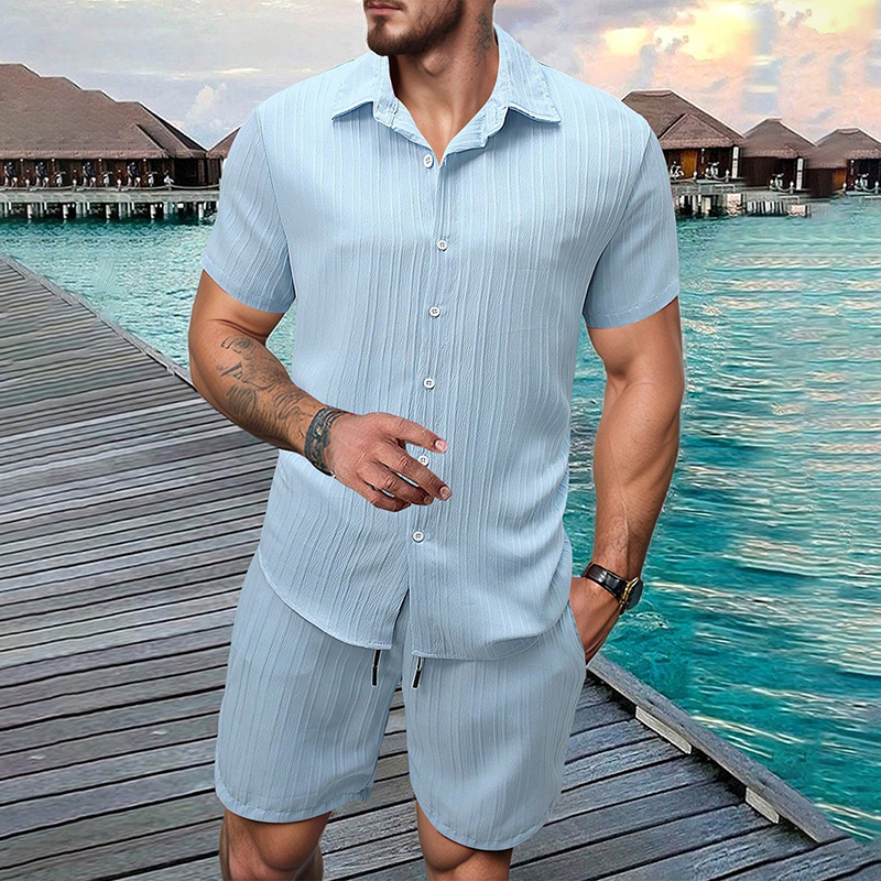 2026 New Men Vertical Wrinkle  - Summer Clothing Haul recension och pris