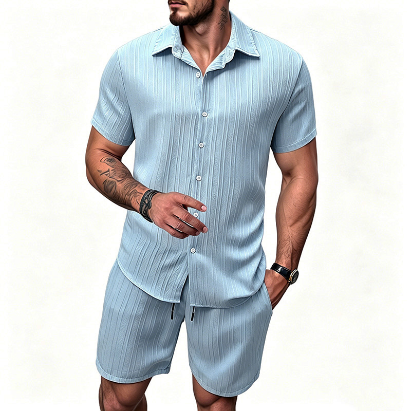 2026 New Men Vertical Wrinkle  - Summer Clothing Haul recension och pris