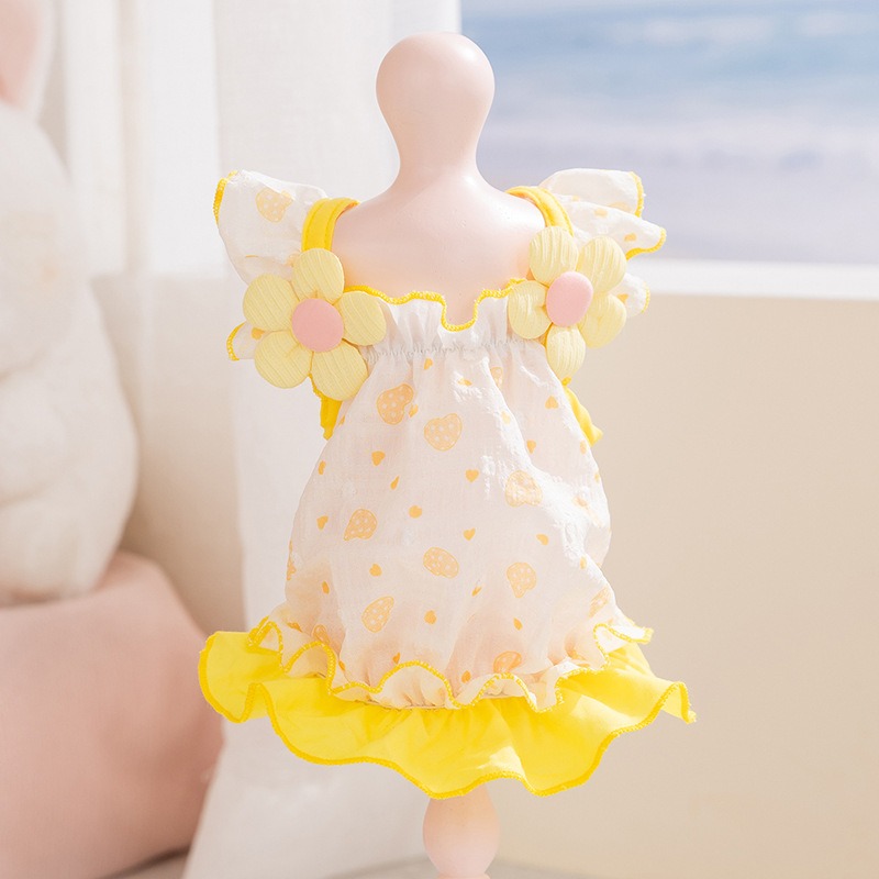 Yellow Love Dog Clothes Summer - Soft Summer Yellow Clothing recension och pris